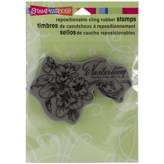 Stampendous Cling Rubber Stamp Nasturtium STAMPENDOUS Clear & Cling Stamps