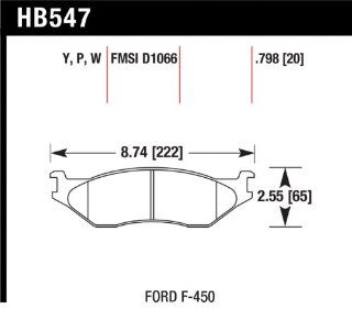 Hawk Performance HB547W.798 Disc Brake Pad: Automotive