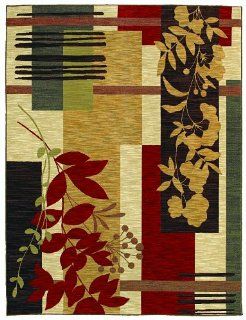 Shaw Living Mirabella Area Rug Collection in Corsica Red, 7 Feet 9 Inch by 10 Feet 3 Inch   Machine Made Rugs