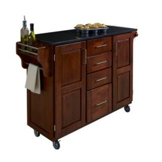 Home Styles Large Create a Cart in Cottage Oak with Black Granite Top 9100 1064