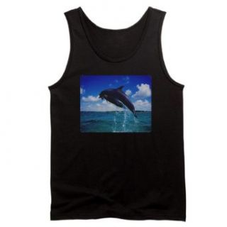 Artsmith, Inc. Men's Tank Top (Dark) Dolphins Singing: Clothing