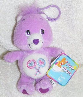 2002 Care Bears 5" Plush Share Bear Clip On Doll: Toys & Games