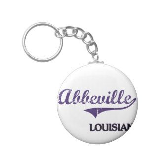 Abbeville Louisiana City Classic Key Chain