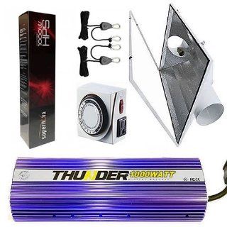 THUNDER (TM) Light Digital Dimmable HPS MH Grow Light System for Plants with Sunlux XL 6 Inch White Air Coolable Reflector   5 Years Manufacturer Warranty (1000   Watt Ballast, 1 Bulb (HPS)) : Grow Equipment : Patio, Lawn & Garden