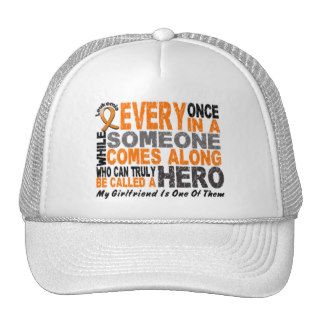 HERO COMES ALONG 1 Girlfriend LEUKEMIA T Shirts Mesh Hat