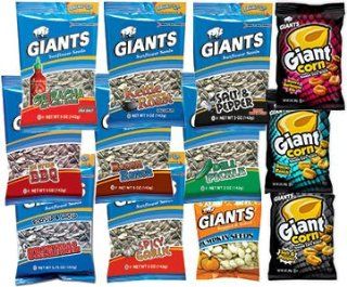 Flavored Sunflower Seed/Toasted Corn Variety Pack : Snack Sunflower Seeds : Grocery & Gourmet Food