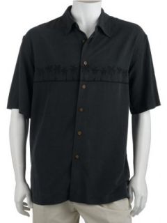 Quiksilver Tribal Palm 3 Banded Collar Shirt, Black, Small at  Mens Clothing store