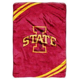 NCAA Iowa State Cyclones Force Royal Plush Raschel Throw Blanket, 60x80 Inch : Sports Fan Throw Blankets : Sports & Outdoors