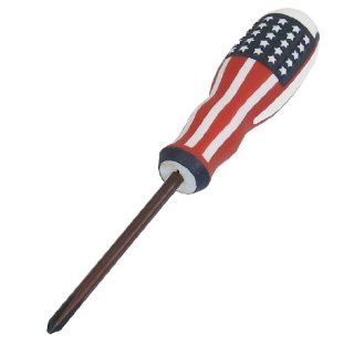 American Flag Printed Nonslip Handle 6mm Magnetic Tip Phillips Screwdriver   Phillips Head Screwdrivers  