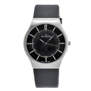 Skagen Men's 833XLSLB Solar Movement Stainless Steel Black Dial Watch: Skagen: Watches