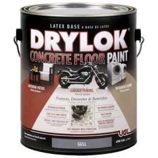 UGL 1 gal. Gull Latex Drylok Concrete Floor Paint 209154