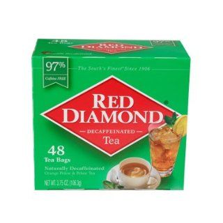 Red Diamond Gourmet Decaffeinated Tea 48ct Single Serving Tea Bags : Grocery Tea Sampler : Grocery & Gourmet Food