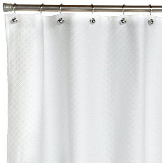 Peacock Alley Alyssa Shower Curtain, Standard, White: Home & Kitchen