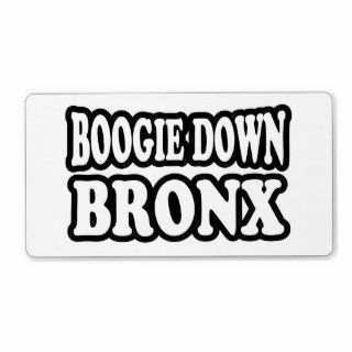 Boogie Down Bronx Custom Shipping Label