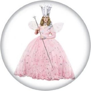 Wizard of Oz   Glinda on White   Pinback Button 1.25" Bae 63: Clothing