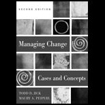 Managing Change : Cases and Concepts