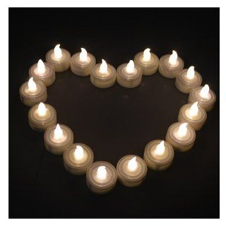 AGPtek 100 Warm White Tea Light Candles Wedding Party Flameless Candle Light: Home Improvement
