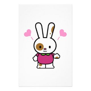 Bunny Love Customized Stationery