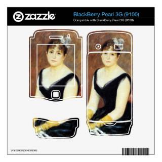 Portrait of Madame Clapisson by Pierre Renoir Decals For BlackBerry