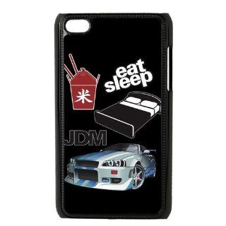 Customize Eat Sleep JDM Case for Ipod Touch 4 : MP3 Players & Accessories