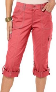 Gloria Vanderbilt Divya Cargo Capris Fruit punch pink 12 at  Womens Clothing store
