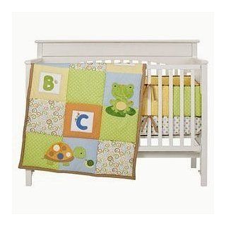 Tiddliwinks Pond Friends 3pc Baby Crib Bedding Set (Turtle, Frog, Bug, etc.) : Baby