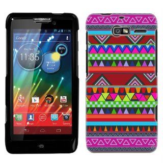 Motorola RAZR M Aztech Andes Tribal Pattern on Black Phone Case Cover: Cell Phones & Accessories