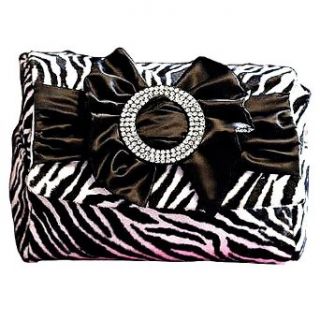 Spoiled Little Mama Zebra Black Bow Diaper Bag: Spoiled Little Mama: Clothing