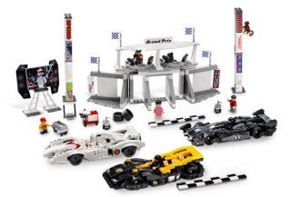8161 * GRAND PRIX RACE * LEGO Speed Racer Series 595 Piece Building Set (Includes 7 LEGO Minifigures): Toys & Games