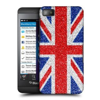 Head Case Designs Red And Blue Glitter Union Jack Collection Hard Back Case Cover For BlackBerry Z10: Electronics