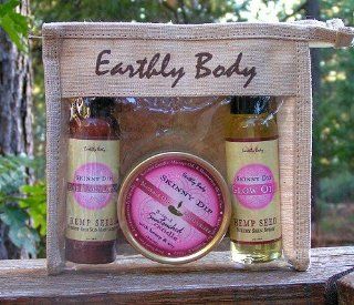Earthly Body Massage Gift Bag  Skinny Dip 3 Pack : Beauty