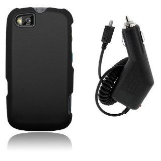 Motorola Admiral XT603   Black Hard Plastic Case Cover + Car Charger [AccessoryOne Brand]: Cell Phones & Accessories