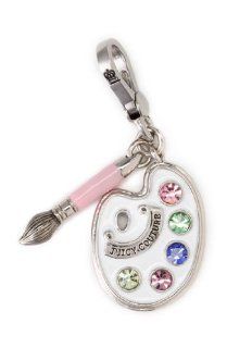 Juicy Couture   Artist Paint Palette & Brush   Silver Plated Charm: Clasp Style Charms: Jewelry