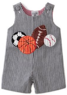Mud Pie Baby boys Newborn All Boy Sports Shortall, Multi Colored, 9 12 Months: Infant And Toddler Rompers: Clothing