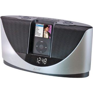 iLive IS608B Executive Speaker AM/FM Alarm Clock Radio with iPod Dock (Black) : MP3 Players & Accessories