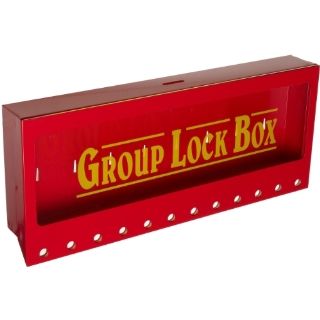 Brady Wall Mount Group Lock Box for Lockout/Tagout, Large, 7" Height, 16" Width, 2 1/4" Depth: Industrial Lockout Tagout Kits: Industrial & Scientific