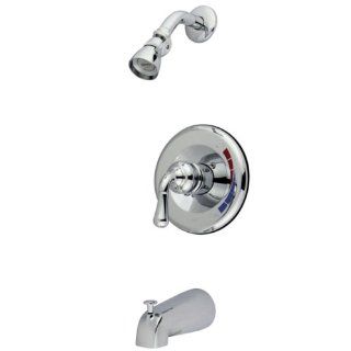 Kingston Brass KB631 Magellan Single Control Handle Tub and Shower Faucet, Polished Chrome    