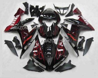 GAO_MTF_042_01 ABS Body Kit Injection Motorcycle Fairing Fit For Yamaha YZF R1 2004 2006: Automotive