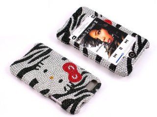 Smile Case Hello Kitty Zebra Bling Rhinestone Crysal Jeweled Snap on Full Cover Case for iPod Touch 2G 3G iTouch (it3 Zebra): Everything Else