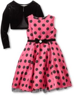 Rare Editions Girls 2 6x Cardigan Dress, Pink/Black, 4: Special Occasion Dresses: Clothing