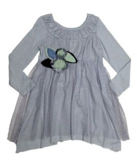 Baby Sara Girls Ruched Yoke Dress: Clothing