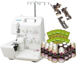 Juki Garnet Line MO 644D 2 Needle, 2/3/4 Thread Serger PACKAGE w/ FREE 3 foot kit, 50 needles, 8 thread cones & Instructional DVD: Arts, Crafts & Sewing