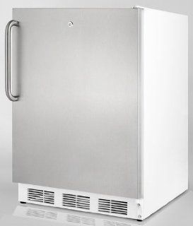 Summit Stainless Steel Full Refrigerator Built In Refrigerator AL650LBISSTB: Appliances