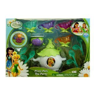 Disney Fairies Tinker Bell Garden Party Tea Set: Toys & Games