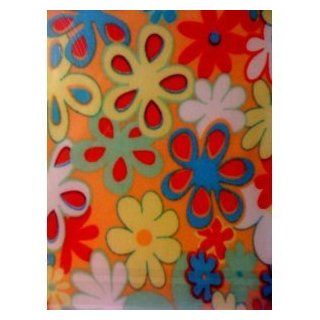 STANDARD Fabric Stretchable Book Cover Yellow Flower Pattern : Educational Supplies : Office Products