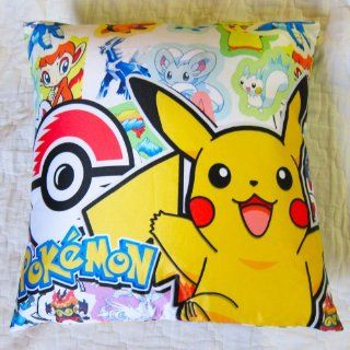 Pokemon Pikachu cute, decorative pillow  15 x 15" inches  Throw Pillows  