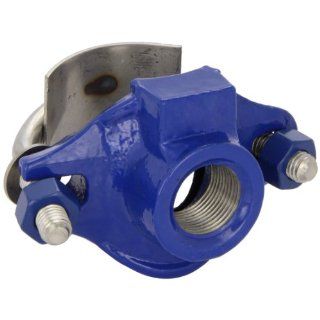 Smith Blair Ductile Iron Saddle Clamp, Stainless Steel Single Strap, 2" Pipe Size, 1" NPT Female Outlet: Industrial Pipe Fittings: Industrial & Scientific