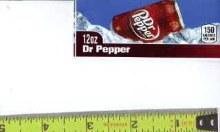 Magnum, Small Rectangle Size Dr. Pepper Can on Ice Soda Vending Machine Flavor Strip, Label Card, Not a Sticker  