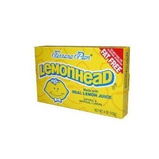 Lemonhead Lemon Candy Natural and Artificial Flavors Made with Fruit Juice Concentrate, 6 Oz, 170g MADE IN CANADA : Hard Candy : Grocery & Gourmet Food