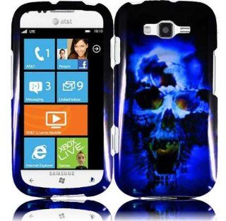 Blue Black Skull Hard Cover Case for Samsung Focus 2 SGH I667: Cell Phones & Accessories